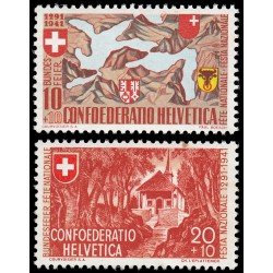 Suiza Switzerland 368/69 1941 Pro patria 650 Aniversario de la Confederación MNH Suiza Switzerland 368/69 1941 Pro patria 650 Aniversario de la Confederación MNH