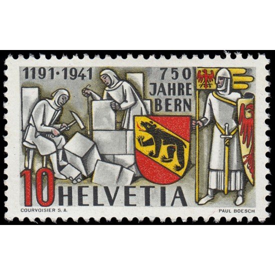 Suiza Switzerland 370 1941 750 Aniversario de la ciudad de Berna MNH Suiza Switzerland 370 1941 750 Aniversario de la ciudad de Berna MNH