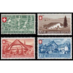 Suiza Switzerland 419/22 1945 Fiesta Nacional MNH Suiza Switzerland 419/22 1945 Fiesta Nacional MNH