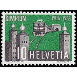 Suiza Switzerland 573 1956 50 aniv. del tunel de Simplon MMH Suiza Switzerland 573 1956 50 aniv. del tunel de Simplon MMH