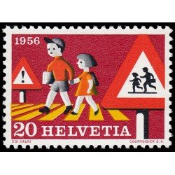 Suiza Switzerland 574 1956 Seguridad viaria MNH Suiza Switzerland 574 1956 Seguridad viaria MNH