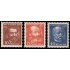 Suiza Switzerland 260/62 1932 Louis Favre Alfred Escher y Emile Welti MNH