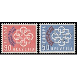 Suiza Switzerland 632/33 1959 Europa Conferencia PTT MNH Suiza Switzerland 632/33 1959 Europa Conferencia PTT MNH