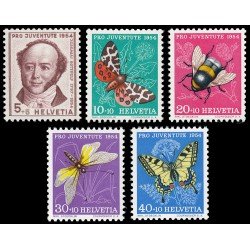 Suiza Switzerland 553/57 1954 Pro juventud Jeremias Gotthelf MNH Suiza Switzerland 553/57 1954 Pro juventud Jeremias Gotthelf MNH