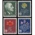 Suiza Switzerland 445/48 1947 Pro juventud J. Burckhardt Flores Flowers MNH