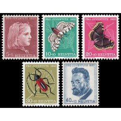 Suiza Switzerland 539/43 1953 Pro juventud Ferdinand Hodler MNH Suiza Switzerland 539/43 1953 Pro juventud Ferdinand Hodler MNH