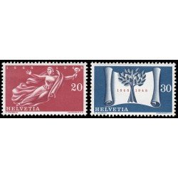 Suiza Switzerland 455/56 1948 Centenario del actual Estado Confederal MNH Suiza Switzerland 455/56 1948 Centenario del actual Estado Confederal MNH