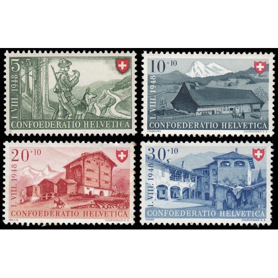 Suiza Switzerland 477/80 1949 Pro patria MH Suiza Switzerland 477/80 1949 Pro patria MH