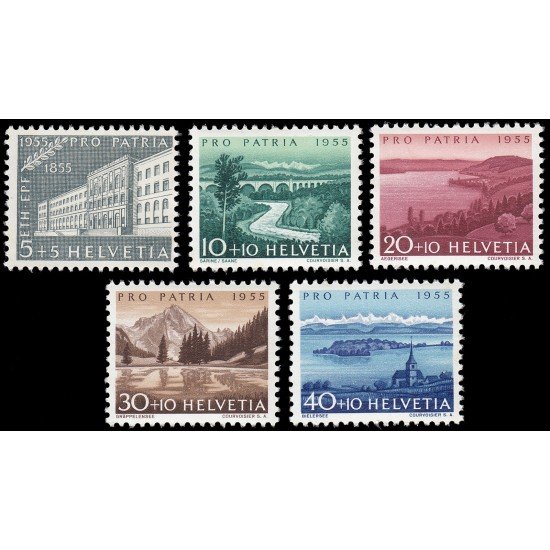 Suiza Switzerland 562/66 1955 Pro patria MNH