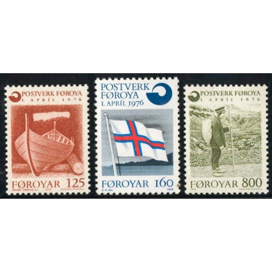 Feroe 15/17  1976 Serie postal autónoma Lujo