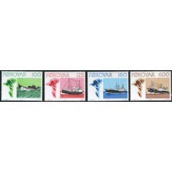BA/S Feroe 18/21 1977 Navegación barcos MNH BA/S Feroe 18/21 1977 Navegación barcos MNH