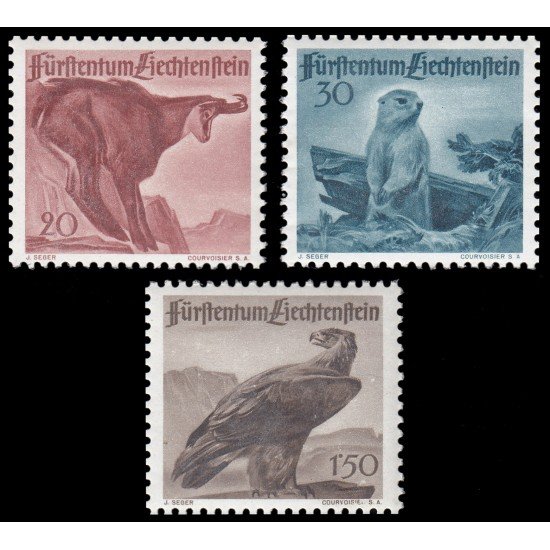Liechtenstein 228/30 1947 Fauna (II) MNH Liechtenstein 228/30 1947 Fauna (II) MNH