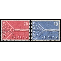 Suiza Switzerland 595/96 1957 Europa Usados Suiza Switzerland 595/96 1957 Europa Usados