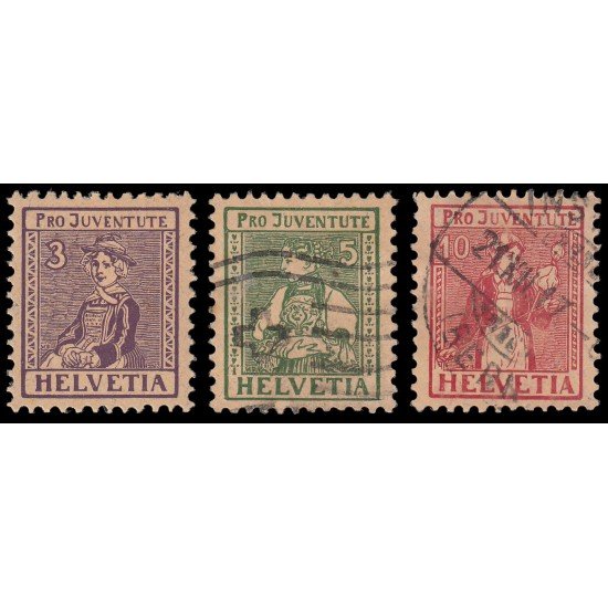 Suiza Switzerland 154/56 1917 Pro juventud Usados