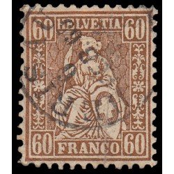 Suiza Switzerland 40 1963 Helvetia sentada Usado Suiza Switzerland 40 1963 Helvetia sentada Usado