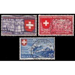 Suiza Switzerland 320/28 1939 Exposición nacional Zurich Usados Suiza Switzerland 320/28 1939 Exposición nacional Zurich Usados
