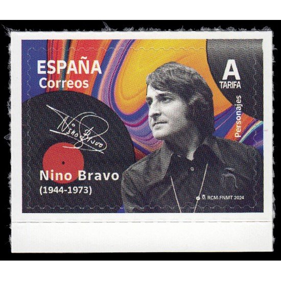 España Spain 5720 2024 Personajes Nino Bravo Autoadhesivos Tarifa A España Spain 5720 2024 Personajes Nino Bravo Autoadhesivos Tarifa A