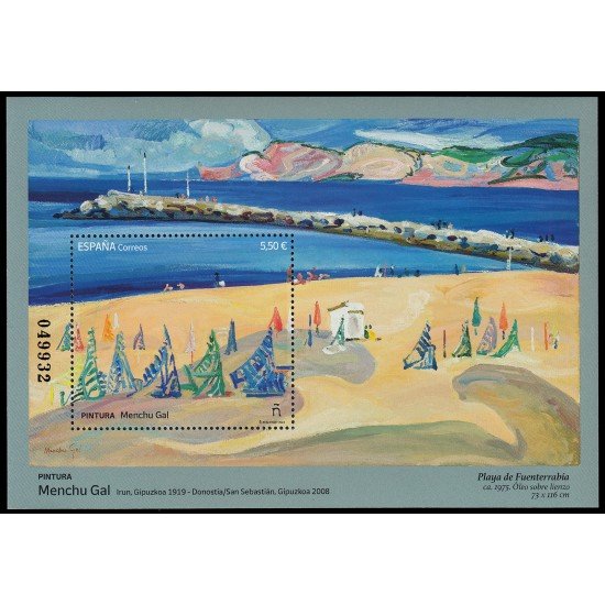 España Spain 5734 2024 Pintura Menchu Gal Hojita MNH España Spain 5734 2024 Pintura Menchu Gal Hojita MNH