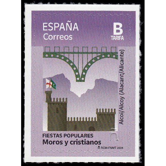 España Spain 5738 2024 Fiestas popularres Moros y cristianos Alcoy Autoadhesivos Tarifa B España Spain 5738 2024 Fiestas popularres Moros y cristianos Alcoy Autoadhesivos Tarifa B