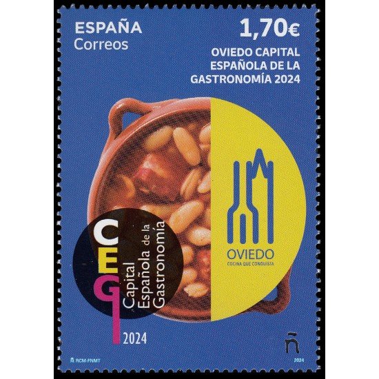 España Spain 5739 2024 Oviedo Capital española de la Gastronomía 2024 MNH España Spain 5739 2024 Oviedo Capital española de la Gastronomía 2024 MNH
