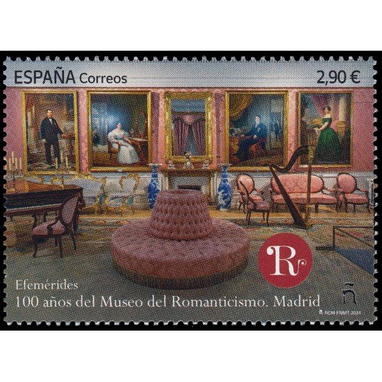 España Spain 5748 2024 100 años del Museo del Romanticismo Madrid MNH España Spain 5748 2024 100 años del Museo del Romanticismo Madrid MNH