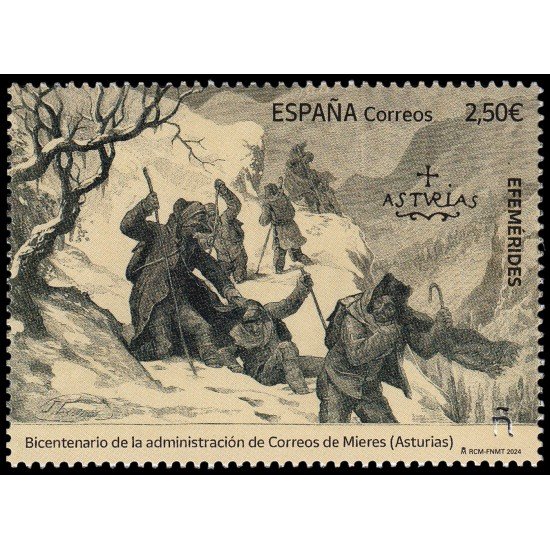 España Spain 5755 2024 Bicentenario de la Administración de Correos de Mieres, Asturias MNH España Spain 5755 2024 Bicentenario de la Administración de Correos de Mieres, Asturias MNH