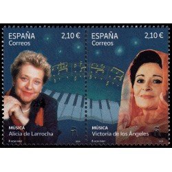 España Spain 5759/60 2024 Música Alicia de la Rocha y Victoria de los Ángeles MNH España Spain 5759/60 2024 Música Alicia de la Rocha y Victoria de los Ángeles MNH