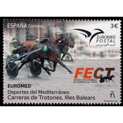 España Spain 5764 2024 Euromed Deportes del Mediterráneo Carreras de trotones MNH España Spain 5764 2024 Euromed Deportes del Mediterráneo Carreras de trotones MNH