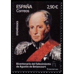 España Spain 5766 2024 Efeméerides Bicentenario del fallecimiento de Agustín Betancourt MNH España Spain 5766 2024 Efeméerides Bicentenario del fallecimiento de Agustín Betancourt MNH