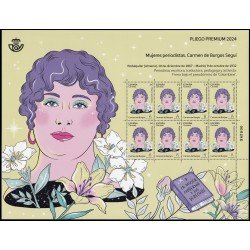España Pliego Premium 152 2024 Mujeres periodistas Carmen de Burgos MNH España Pliego Premium 152 2024 Mujeres periodistas Carmen de Burgos MNH