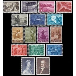 Liechtenstein 342A/49C Falta el valor 349A Serie corriente MNH Liechtenstein 342A/49C Falta el valor 349A Serie corriente MNH