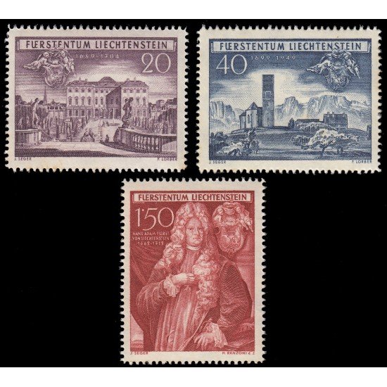 Liechtenstein 243/45 1949 250 aniv de la adquisición de Schellemberg MNH Liechtenstein 243/45 1949 250 aniv de la adquisición de Schellemberg MNH