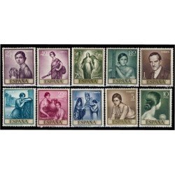 España Spain 1657/66 1965 Romero de Torres MNH