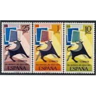 España Spain 1667/69 1965 Día mundial del sello MNH