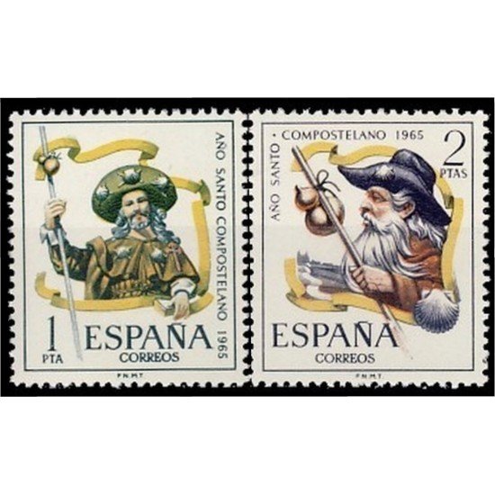 España Spain 1672/73 1965 Santo Compostelano MNH España Spain 1672/73 1965 Santo Compostelano MNH
