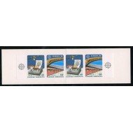 TRA1 Grecia Greece  Nº 1667 Carnet  1988  Europa-transporte y comunicaciones Carnet con 4 sellos Lujo