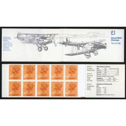 TRA1/S Gran Bretaña UK  Nº 782(III)  1979 Serie Isabel II-emisión navidad-Carnet 10 pares de sellos MNH