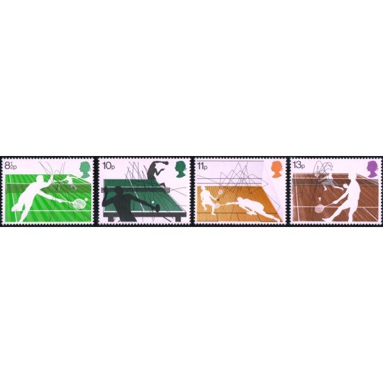 DEP3/S Gran Bretaña 817/20 1977 Deportes de raqueta MNH