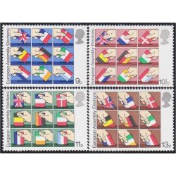 Gran Bretaña 888/91 1979 Elecciones por el Parlamento europeo MNH Gran Bretaña 888/91 1979 Elecciones por el Parlamento europeo MNH