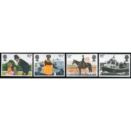 BA2/S Gran Bretaña 913/16 1979 150 Aniv. de la policía metropolitana MNH