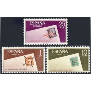 España Spain 1723/25 1966 Día mundial del sello  MNH