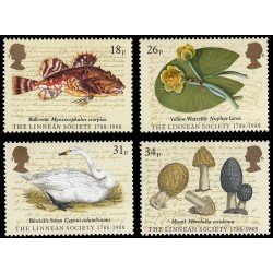 Gran Bretaña 1293/96 1988 Flora y fauna MNH Gran Bretaña 1293/96 1988 Flora y fauna MNH