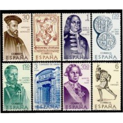 España Spain 1750/57 1966 VII Forjadores de América MNH España Spain 1750/57 1966 VII Forjadores de América MNH