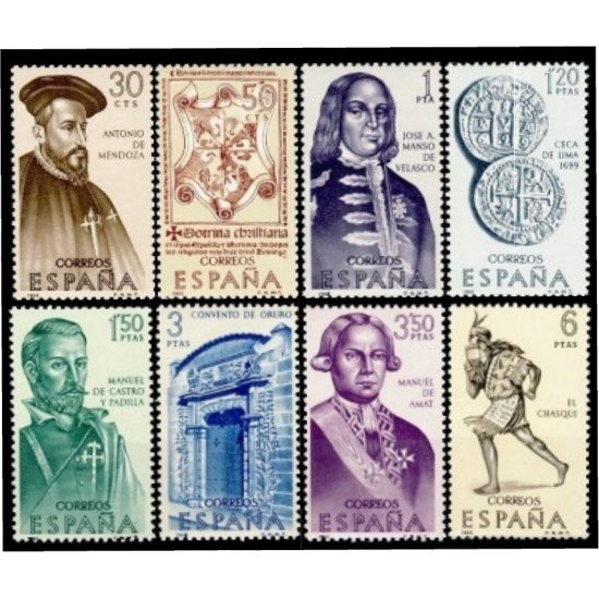 España Spain 1750/57 1966 VII Forjadores de América MNH