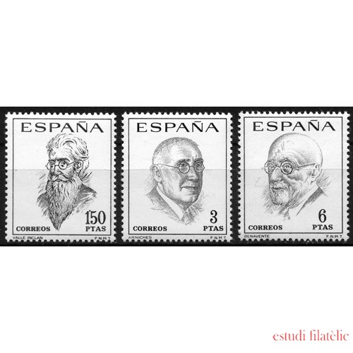 España Spain 1758/60 1966 Literatos Españoles Centenario de su Nacimiento MNH