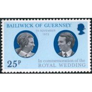VAR1/S Guernesey  Nº 83  1973  Boda de pa princesa Anne y Mark Philipps
