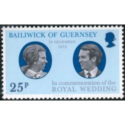 VAR1/S Guernesey  Nº 83  1973  Boda de pa princesa Anne y Mark Philipps