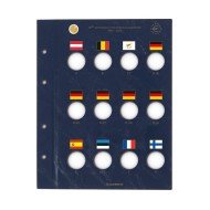Leuchtturm 365541 Hojas VISTA para 23 monedas co nmemorativas europ. de 2€ Leuchtturm 365541 Hojas VISTA para 23 monedas co nmemorativas europ. de 2€