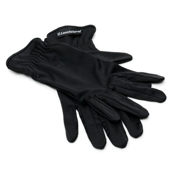 Leuchtturm 367374 Guantes de microfibra para monedas, talla M, 1 par, negro Leuchtturm 367374 Guantes de microfibra para monedas, talla M, 1 par, negro