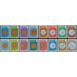 FAU5/S Guernesey  Nº 168/83   1979   Serie monedas de 1830 a1977 Lujo